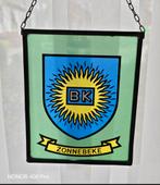 2 oude brandglazen gemeente Zonnebeke, Antiek en Kunst, Ophalen of Verzenden