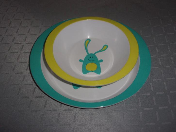 Set van 2 kinder bordjes., Kinderen en Baby's, Babyvoeding en Toebehoren, Zo goed als nieuw, Overige typen, Ophalen of Verzenden