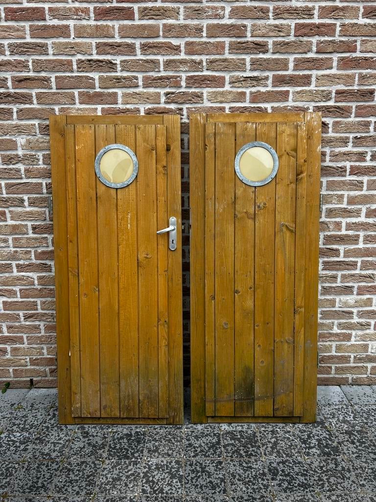 Porte double abris de jardin a donner, Enlèvement, Utilisé