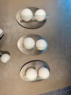 Schattige muurlampjes met twee bolletjes, Maison & Meubles, Lampes | Spots, Enlèvement, Comme neuf, Halogène