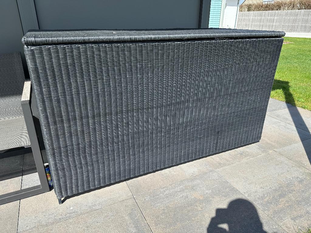 Tuinkoffer rotan, Tuin en Terras, Bergingen en Tuinkasten, Ophalen, Gebruikt, Kunststof, Overige typen