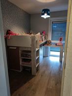 Hoogslaper met bureau en kasten., Enlèvement, Lit mezzanine