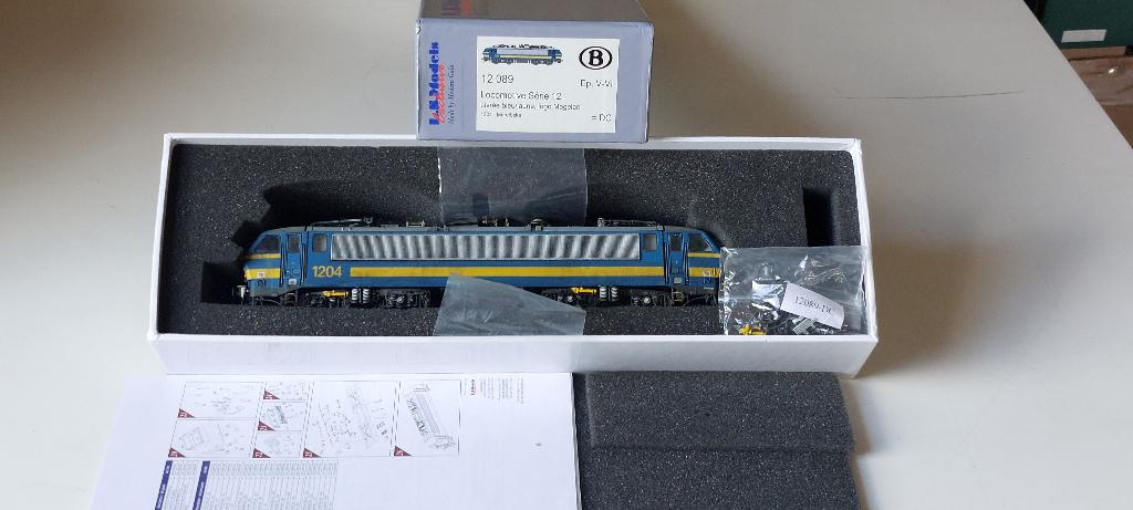 SNCB/NMBS LS MODELS ELEK LOCOK SERIE 1201HO/DC DIGITAAL, Hobby en Vrije tijd, Overige merken, Verzenden, Zo goed als nieuw, Gelijkstroom