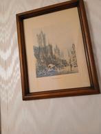 Tekening Gent, Antiek en Kunst, Ophalen