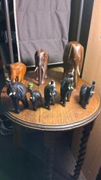 Lot met houten olifanten, Ophalen of Verzenden