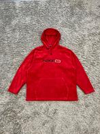 Vintage Nike Center Swoosh Fleece Hoodie Red Large, Ophalen of Verzenden, Gedragen, Maat 52/54 (L), Rood