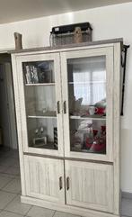 te koop vitrinekast boekenkast tafel eetkamer gratis stoelen, Huis en Inrichting, Ophalen, Zo goed als nieuw, Landelijk klassiek modern