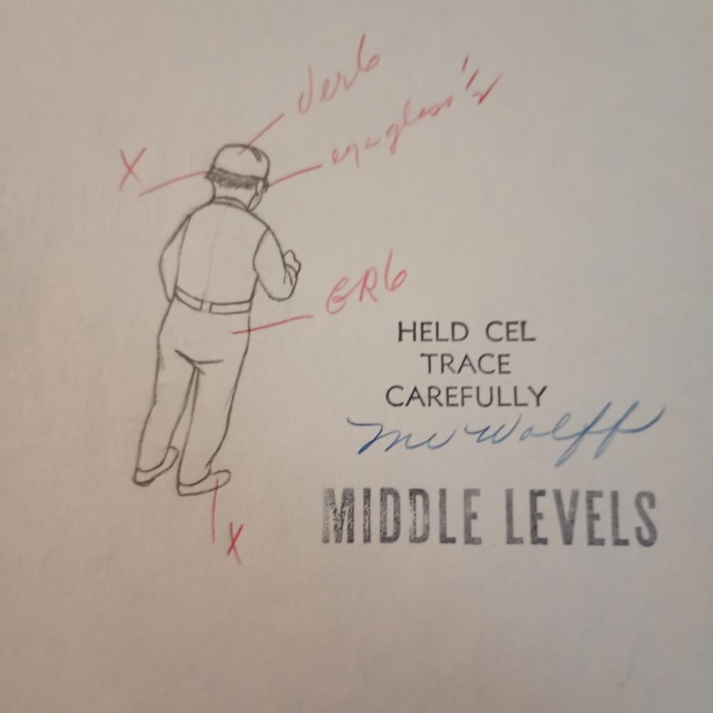 Kuifje zeldzame orginele animatiecel, Ophalen of Verzenden, Kuifje