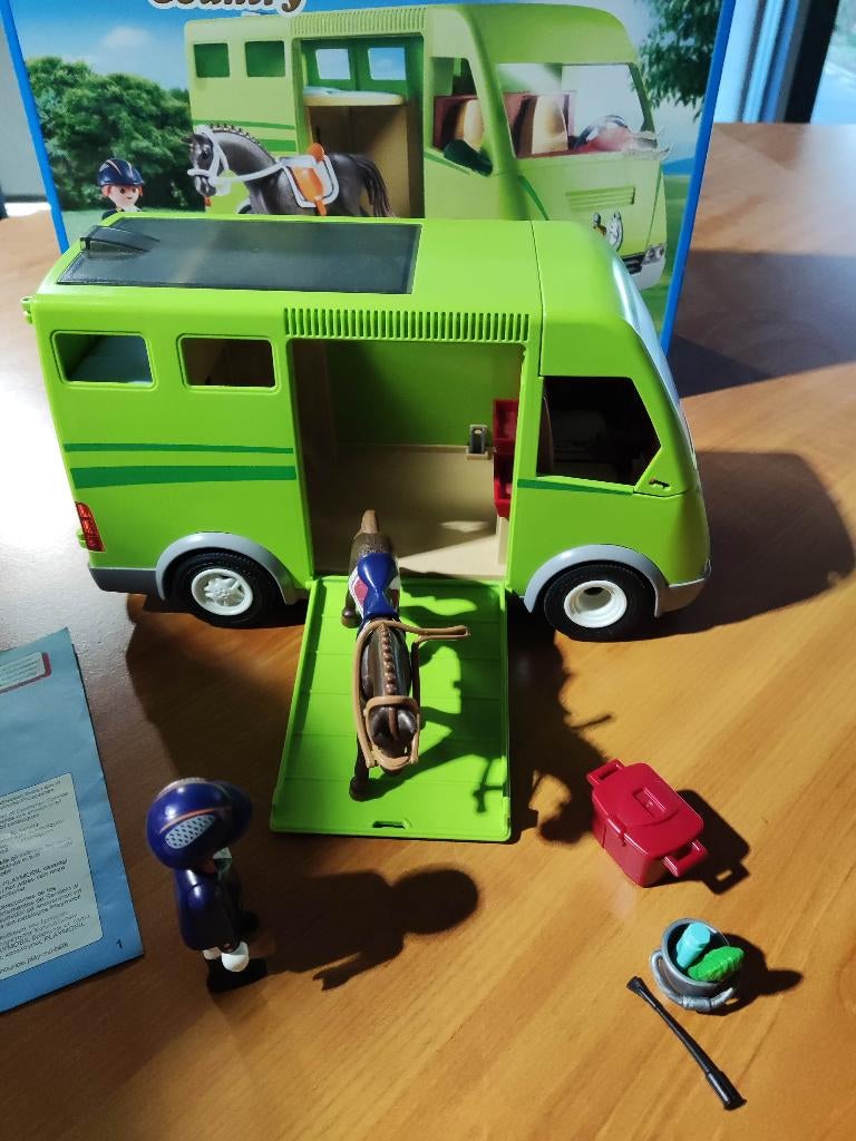 Playmobil 6928 paard + auto, Kinderen en Baby's, Speelgoed | Playmobil, Ophalen, Gebruikt