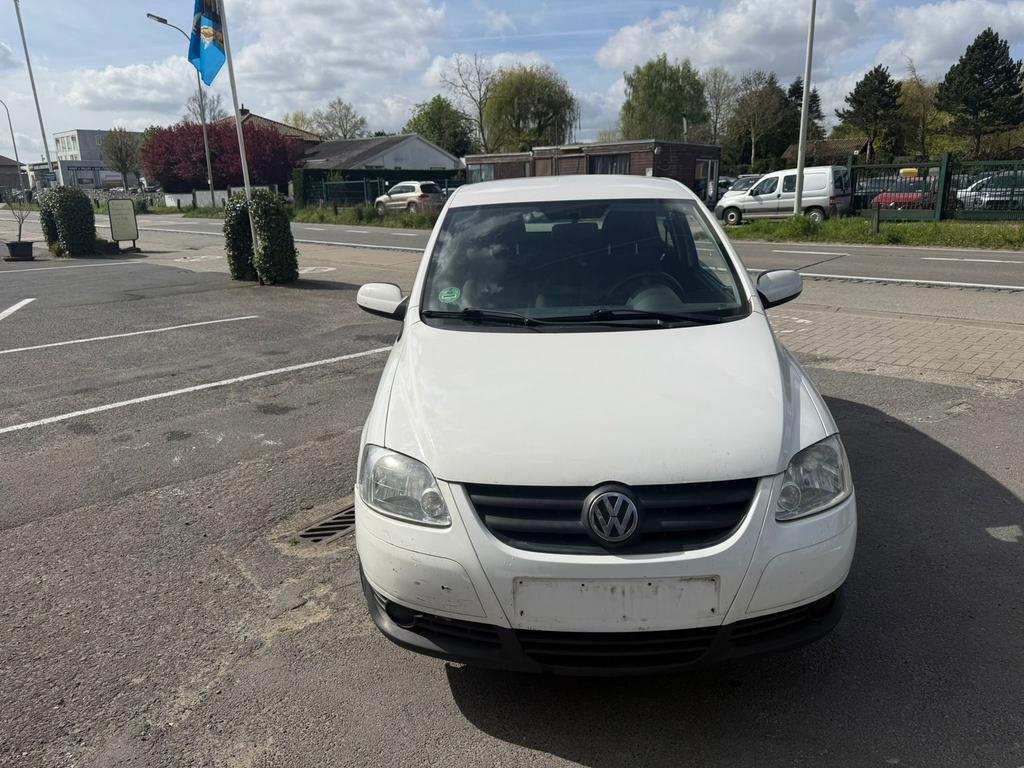 VW Fox – 147.000 km – Ideale stadswagen!, Auto's, Volkswagen, Stof, Zwart, 1198 cc, Wit
