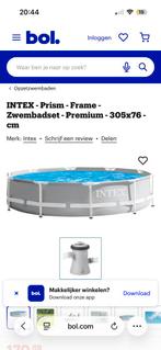 Intex zwembad met zandfilter, Ophalen, Minder dan 80 cm, Zo goed als nieuw, Opzetzwembad