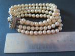 art deco kralenarmband, Overige materialen, Gebruikt, Wit, Ophalen of Verzenden