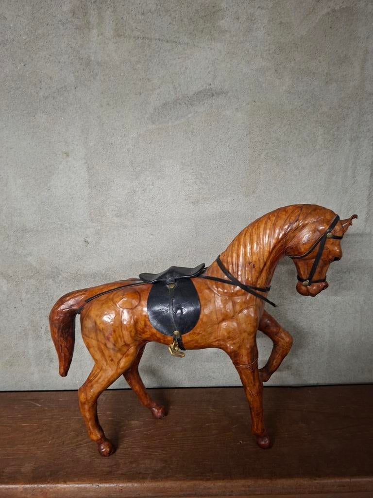 Houten paard, Verzamelen, Ophalen of Verzenden, Gebruikt, Paard, Beeldje of Figuurtje