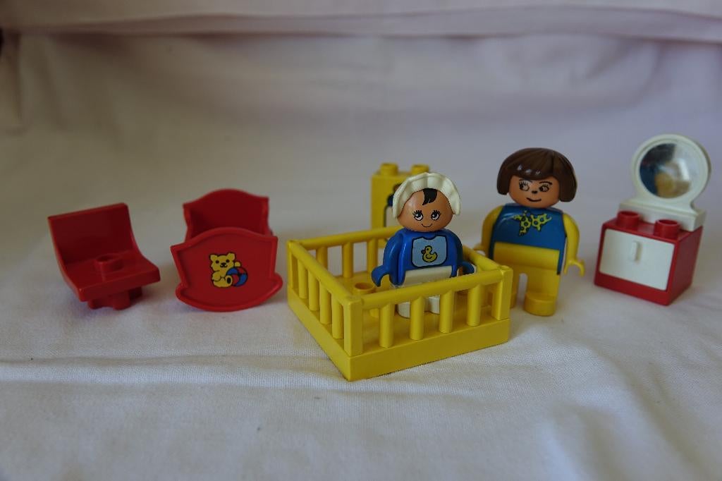 Vintage Lego Duplo nursery set 2615 mama met baby, Kinderen en Baby's, Speelgoed | Duplo en Lego, Gebruikt, Ophalen of Verzenden