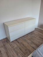 2 persoons bed, Huis en Inrichting, Ophalen, Gebruikt, Wit, Tweepersoons