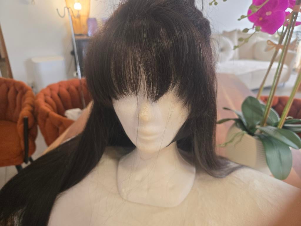 Perruque avec vrai cheveux bresilien neuve, Enlèvement ou Envoi