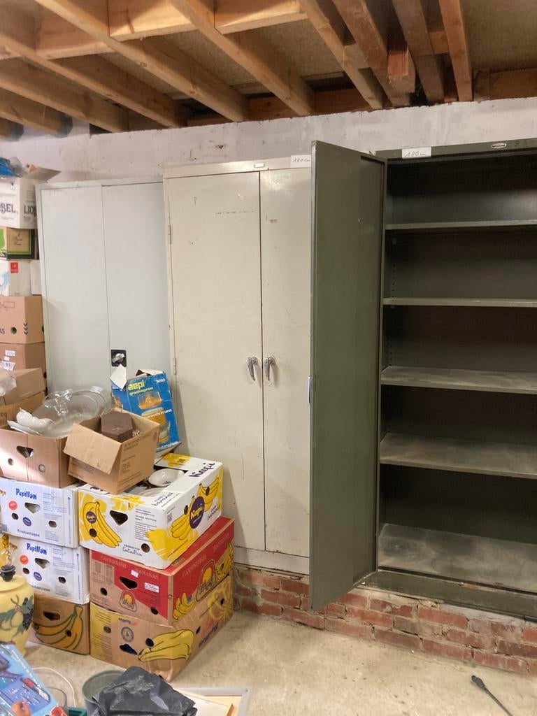 Quatre armoires métallique, 25 à 50 cm, Utilisé, 50 à 100 cm, Métal
