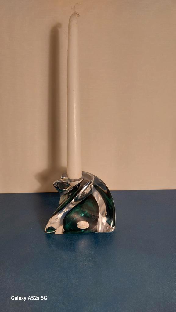 Val Saint lambert Design kandelaar., Antiek en Kunst, Antiek | Glaswerk en Kristal, Ophalen of Verzenden