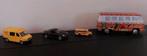4 Mini auto's VW hippie busje Porsche  Coca Cola Telenet, Ophalen of Verzenden, Gebruikt, Auto