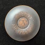 Médaille d'art Fibru Fisch 1993 Belgique bronze superbe rare, Enlèvement ou Envoi, Bronze
