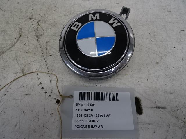 POIGNEE COFFRE / HAYON ARRIERE BMW 1 serie (E81), Utilisé, BMW