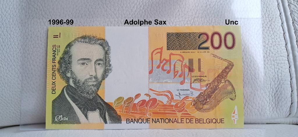 200 francs Adolphe Sax - Billet unique, Enlèvement ou Envoi, Billets en vrac