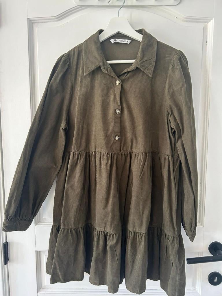 Korte Jurk Kaki Zara L, Overige kleuren, Zara, Maat 42/44 (L), Ophalen of Verzenden