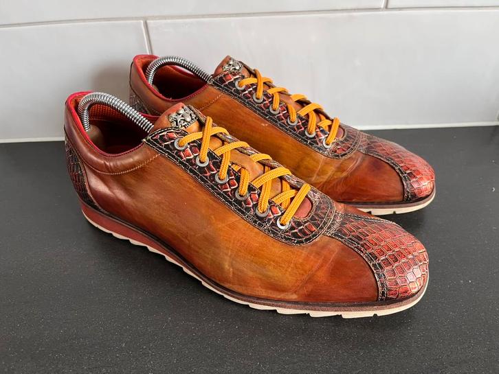 Harris sneakers maat 9 / 43, Kleding | Heren, Schoenen, Zo goed als nieuw, Sneakers, Bruin, Ophalen of Verzenden