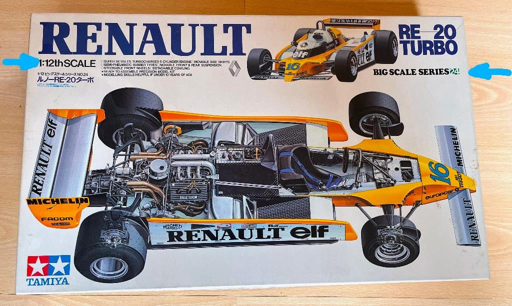 TAMIYA Renault RE20 Big Scale 1/12 NIEUW, Hobby en Vrije tijd, Modelbouw | Auto's en Voertuigen, Auto, Groter dan 1:32, Nieuw
