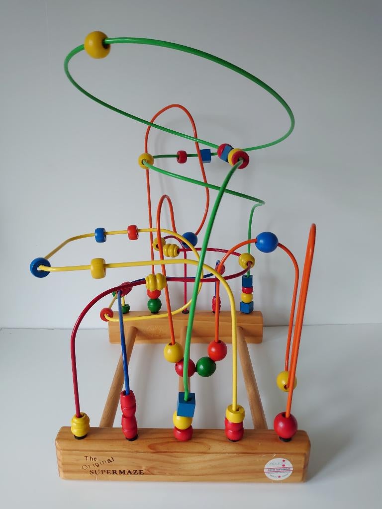 The Original SUPERMAZE - in hout - Made in Canada - Educo, Kinderen en Baby's, Speelgoed | Educatief en Creatief, Zo goed als nieuw