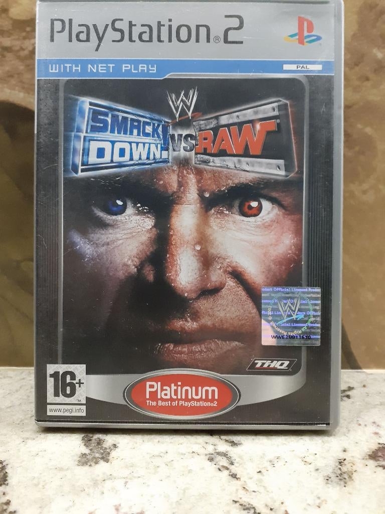 PS2 WWE Smackdown vs Raw, WWF, WCW, Wrestling, Consoles de jeu & Jeux vidéo, Jeux | Sony PlayStation 2, Enlèvement ou Envoi, 2 joueurs