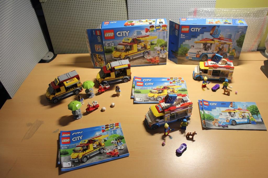Lego foodtrucks, City, Compleet, Lego, Ophalen of Verzenden