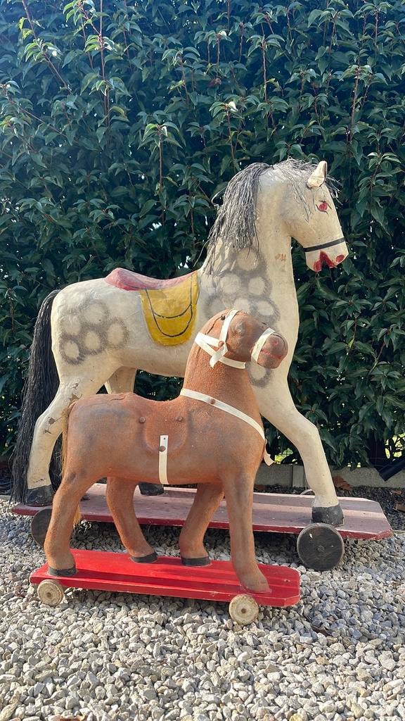 Antiek speelgoed paard, Antiquités & Art, Antiquités | Jouets, Enlèvement