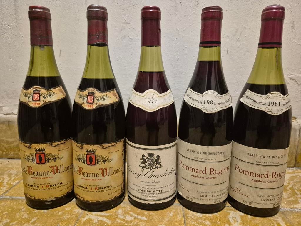 5x Bourgogne (20€/fles), Ophalen, Rode wijn