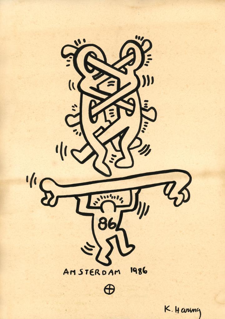 Keith Haring Artwork, Antiek en Kunst, Kunst | Schilderijen | Modern, Ophalen of Verzenden