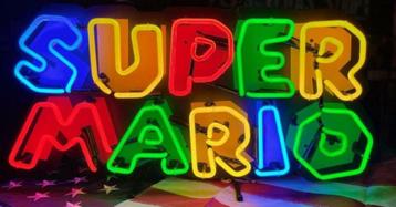 Super mario neon licht reclame gameroom mancave decoratie beschikbaar voor biedingen