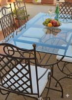 Smeedijzeren tafel & stoelen, Huis en Inrichting, Ophalen