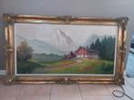 Schilderij van een groot berglandschap, Antiek en Kunst, Ophalen