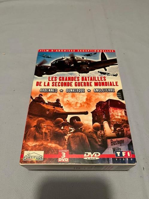 DVD "grandes batailles de la WWII", CD & DVD, DVD | Documentaires & Films pédagogiques, Comme neuf, Guerre ou Policier, Coffret