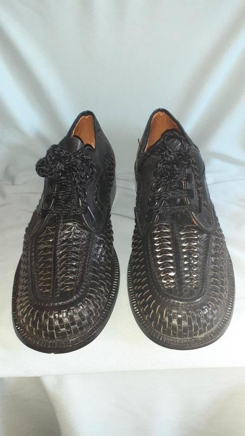 chaussure homme tressée cuir noir a lacets non portee, Kleding | Heren, Schoenen, Nieuw, Veterschoenen, Zwart, Ophalen of Verzenden