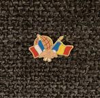PIN - DRAPEAU - FRANCE - ROUMANIE - FRANKRIJK - ROEMENIË, Envoi, Utilisé, Ville ou Campagne, Insigne ou Pin's