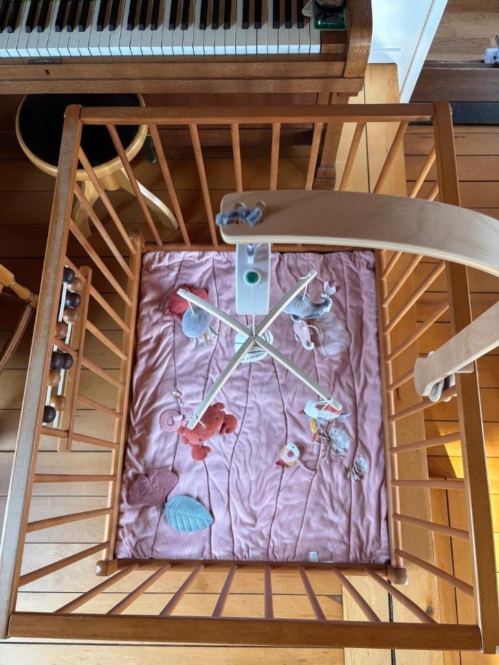 Little Dutch baby-box(park)kleed + LD speel-muziekmobiel, Kinderen en Baby's, Babyparken, Zo goed als nieuw, Vierkant, Boxkleed