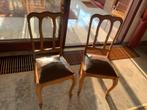 2 oude stoelen met vering zit. Zeer aangename zit., Antiek en Kunst, Ophalen