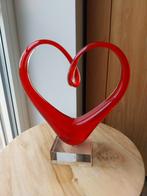 Leonardo glazen hart 23cm design, Antiek en Kunst, Ophalen of Verzenden