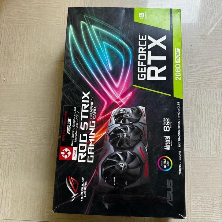 Asus Rog Strix RTX 2080 Super, Computers en Software, Videokaarten, Zo goed als nieuw, Nvidia, PCI-Express 5.0, GDDR6, HDMI, DisplayPort