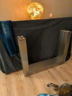 Tafelpoten van rvs geborsteld, Huis en Inrichting, Ophalen of Verzenden, Gebruikt