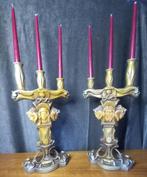 Art deco kandelaars Ant. Amorcasti, Antiek en Kunst, Ophalen, Overige materialen
