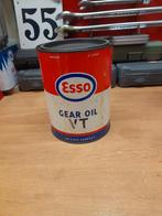 oude lege vetpot Esso Gear Oil VT 2 liter, Verzenden, Gebruikt, Overige typen