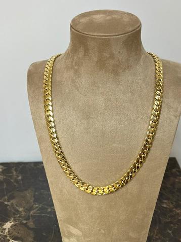 Collier en or 18 carats/cuban/60 cm/ 48,89 gr