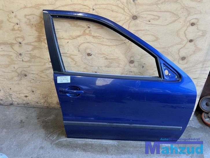 SEAT LEON 1 BLAUW L5S5 rechts voor deur 1999-2005, Autos : Pièces & Accessoires, Carrosserie & Tôlerie, Porte, Seat, Utilisé, Enlèvement ou Envoi